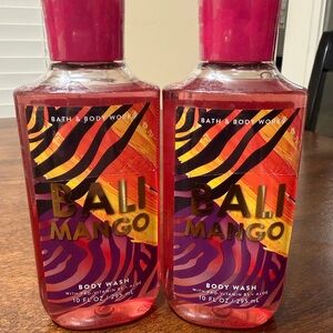 Bath & Body Works Bali Mango Body Wash - Vibrant Pink & Bold Purple